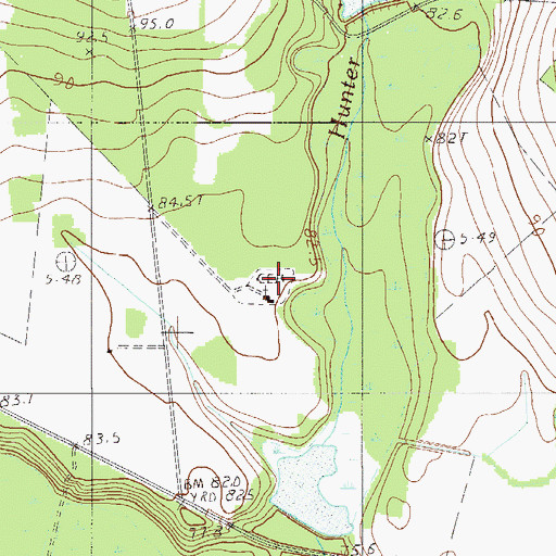 Topographic Map of Smyrna Church, SC