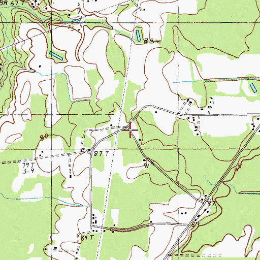 Topographic Map of Snow Hill School, SC
