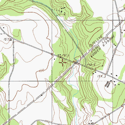 Topographic Map of Snowville School, SC