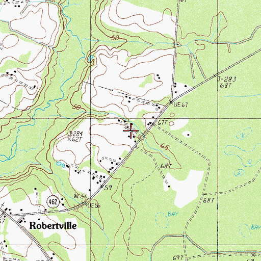Topographic Map of Solomon Temple, SC