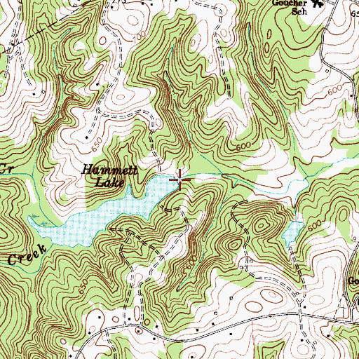 Topographic Map of South Goucher Creek, SC