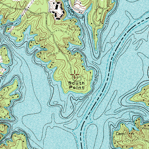 Topographic Map of South Point, SC