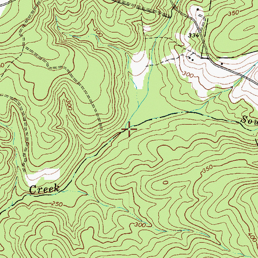 Topographic Map of South Prong Swift Creek, SC