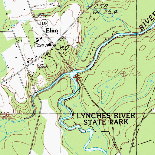 Topographic Map of Sparrow Swamp, SC