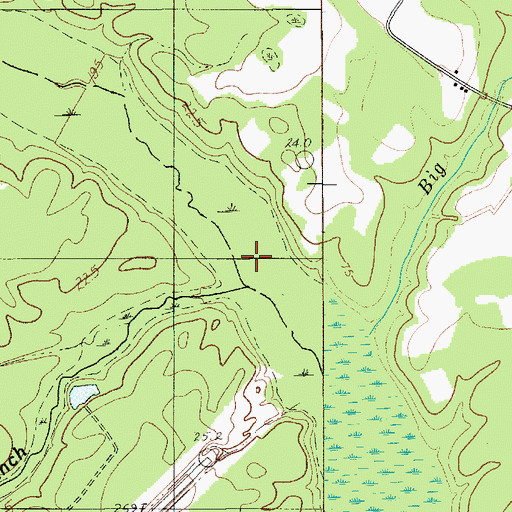 Topographic Map of Spring Branch, SC