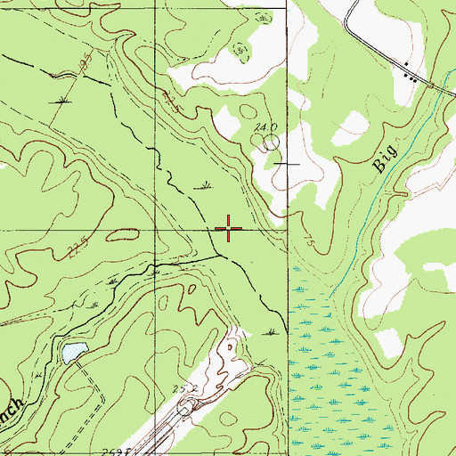 Topographic Map of Spring Branch, SC