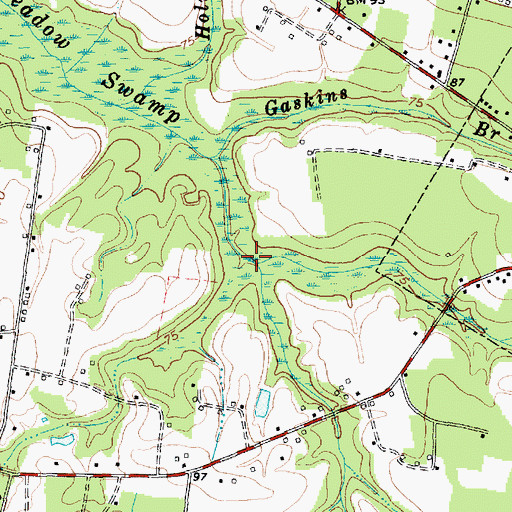 Topographic Map of Spring Branch, SC