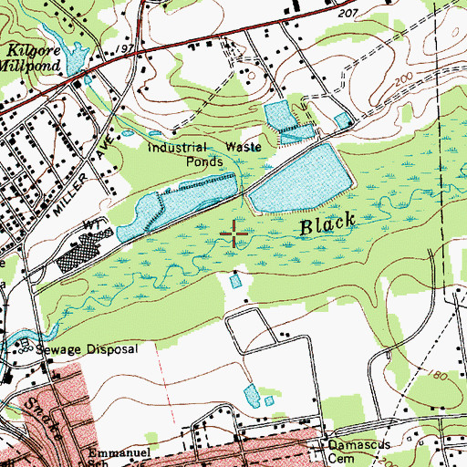 Topographic Map of Spring Branch, SC