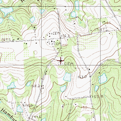 Topographic Map of Spring Hill Church, SC