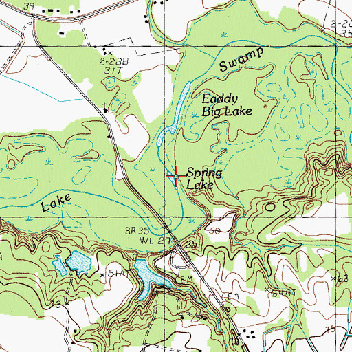 Topographic Map of Spring Lake, SC