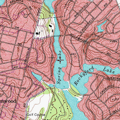 Topographic Map of Spring Lake, SC