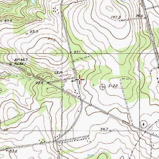 Topographic Map of Springfield Rosenwall School, SC