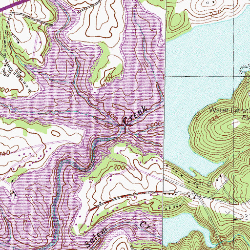 Topographic Map of Steel Creek, SC