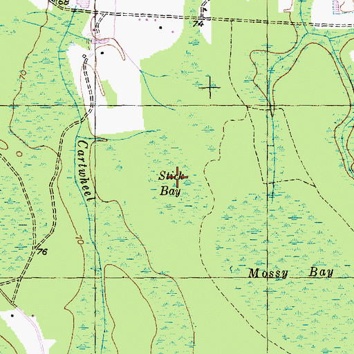 Topographic Map of Stick Bay, SC