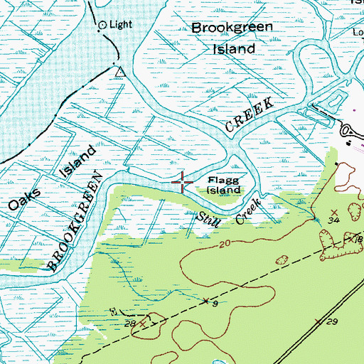 Topographic Map of Still Creek, SC