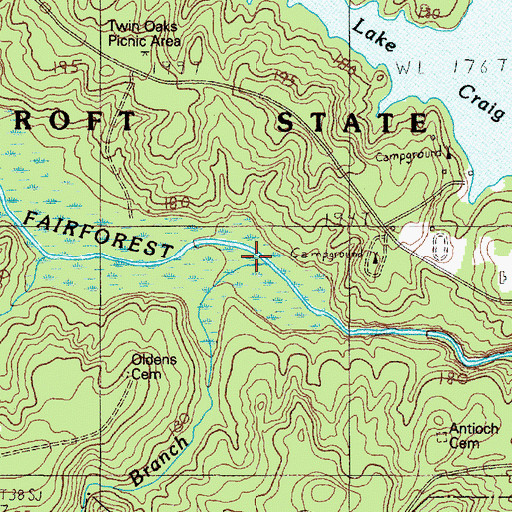Topographic Map of Stillhouse Branch, SC