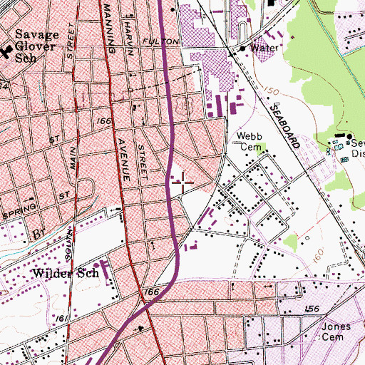 Topographic Map of Stone Hill School, SC
