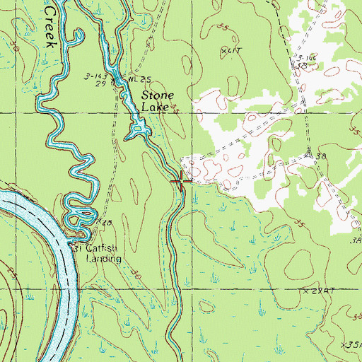 Topographic Map of Stone Lake, SC