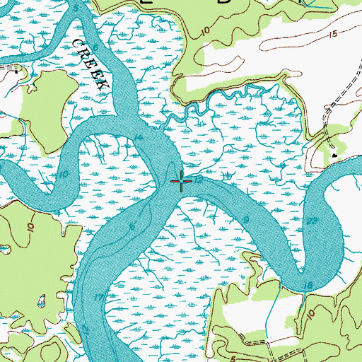 Topographic Map of Store Creek, SC