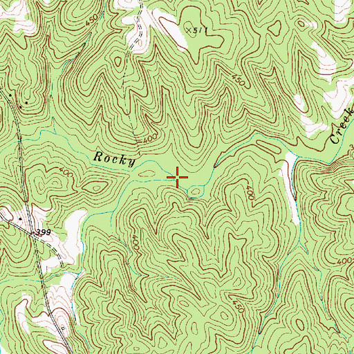 Topographic Map of Stover Creek, SC