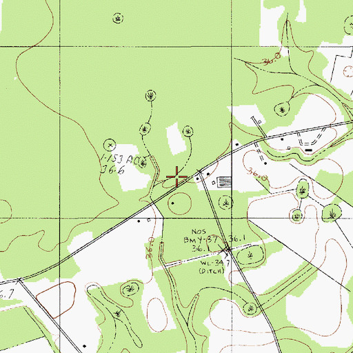 Topographic Map of Strickland School, SC