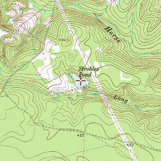 Topographic Map of Strobles Pond, SC