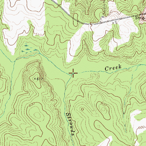 Topographic Map of Strouds Branch, SC