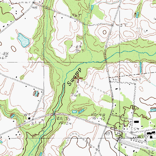 Topographic Map of Stump Branch, SC