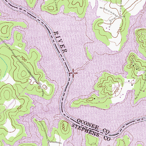 Topographic Map of Sugar Creek, SC