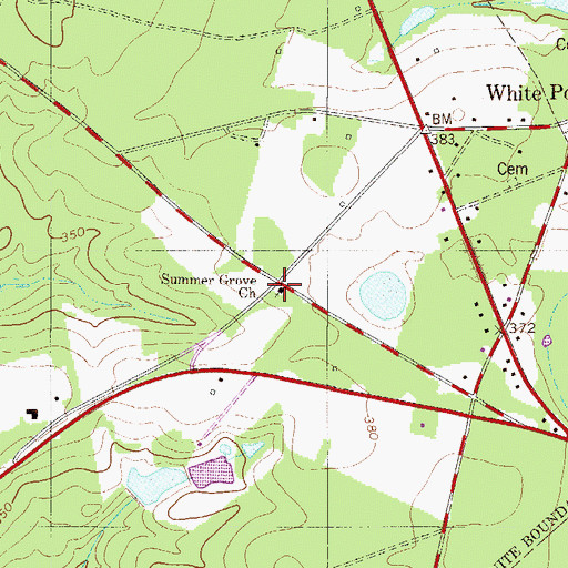 Topographic Map of Summer Grove Church, SC