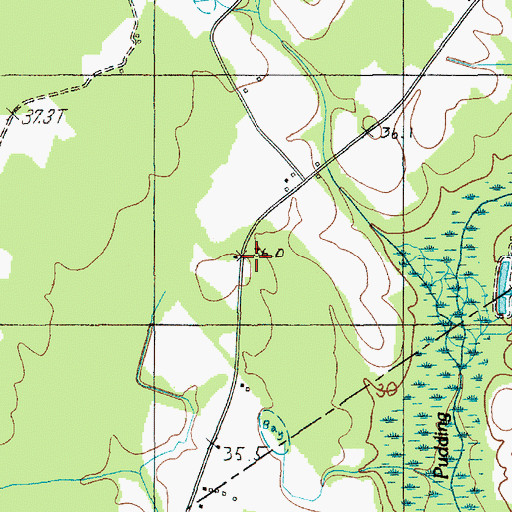 Topographic Map of Sunnyside School, SC