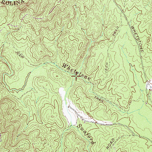 Topographic Map of Swaford Creek, SC