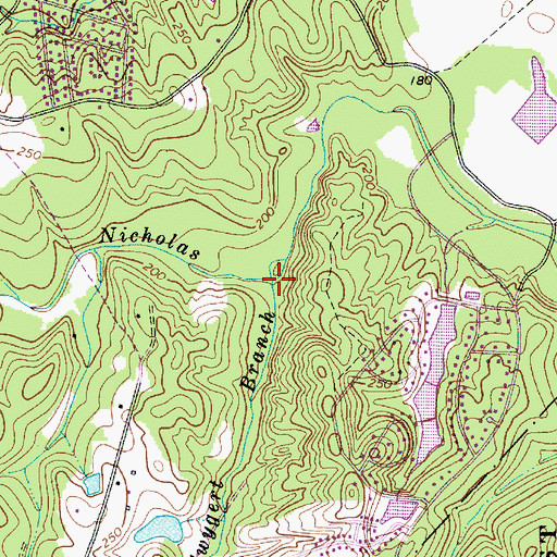 Topographic Map of Swygert Branch, SC