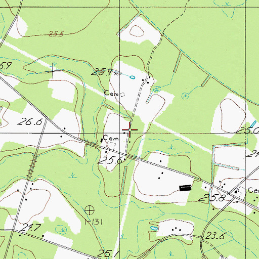 Topographic Map of Tabor School, SC