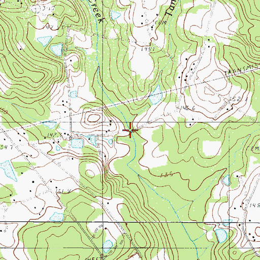 Topographic Map of Tanker Branch, SC