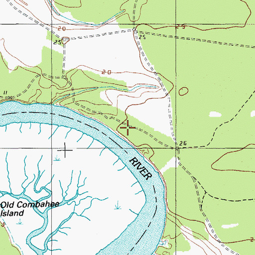 Topographic Map of Tar Bluff, SC
