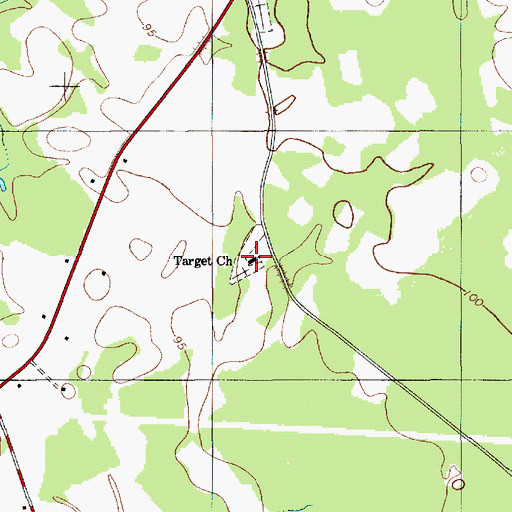 Topographic Map of Target Church, SC