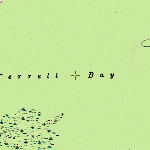 Topographic Map of Terrell Bay, SC