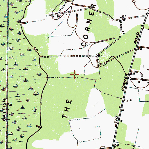 Topographic Map of The Corner, SC