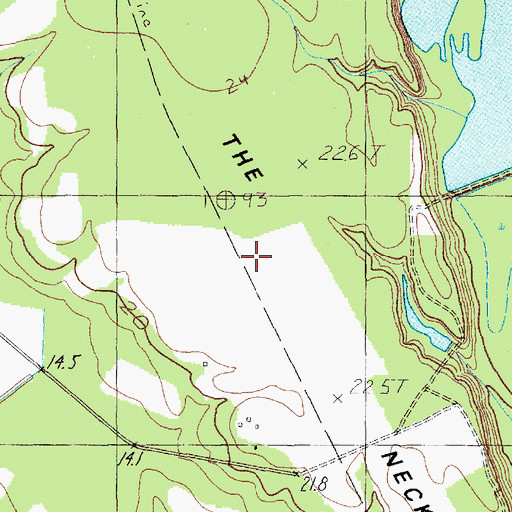 Topographic Map of The Neck, SC
