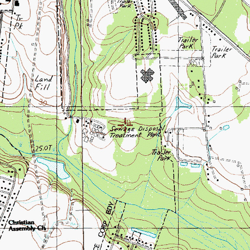 Topographic Map of The Stockade, SC