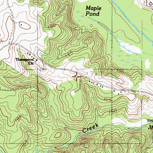Topographic Map of Thompson School, SC