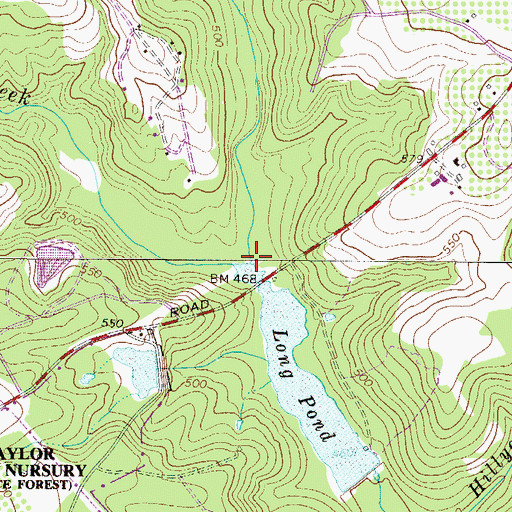 Topographic Map of Tiger Creek, SC
