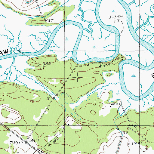 Topographic Map of Tilly Island, SC