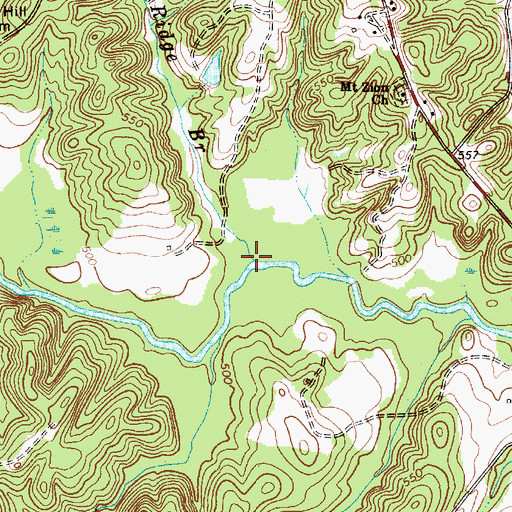 Topographic Map of Timber Ridge Branch, SC
