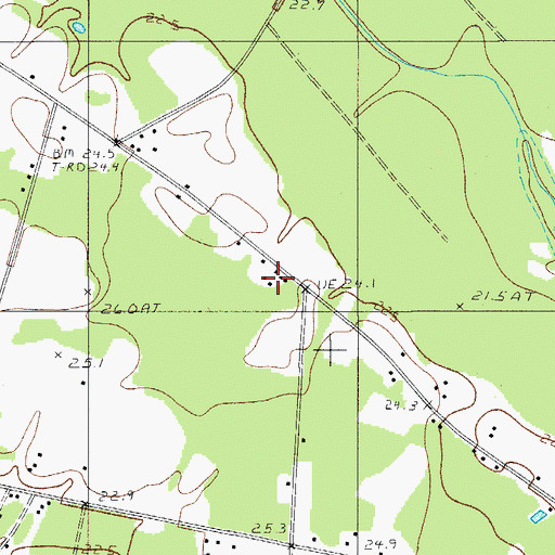 Topographic Map of Tobys Bluff Church, SC