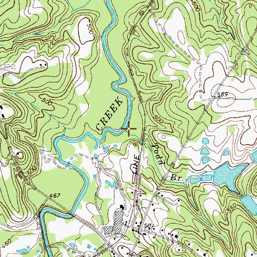 Topographic Map of Todd Branch, SC