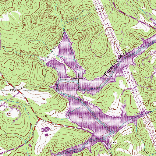 Topographic Map of Todd Creek, SC
