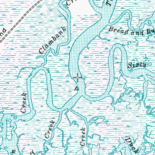 Topographic Map of Town Creek, SC