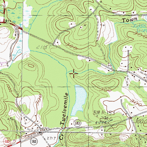 Topographic Map of Town Creek, SC